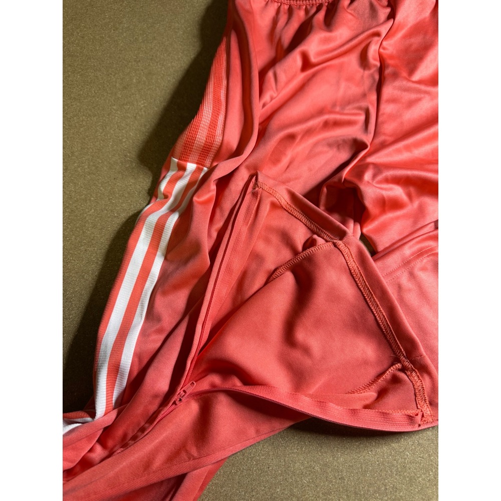 Adidas Women Coral Pink Tiro Track Pants Aeroready 3-Stripe Ankle Zip Size M $89 - Picture 6 of 9